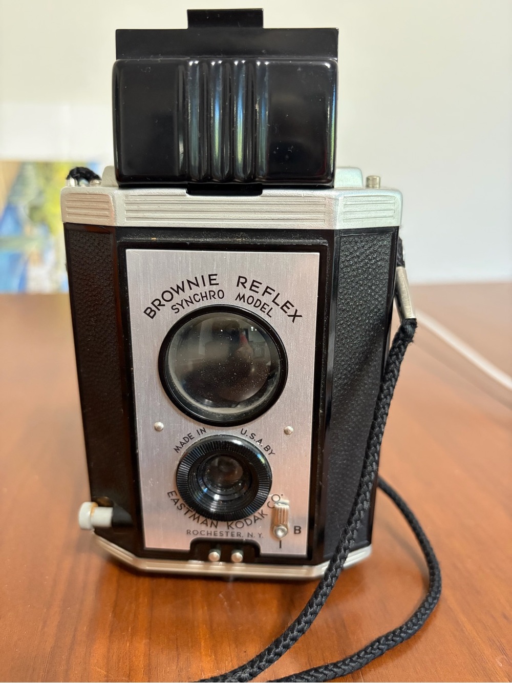 Kodak Brownie Reflex Twin-Lens Camera in Black and Silver